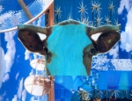 "The Blue Cow" 2003 (30x40 cm)
